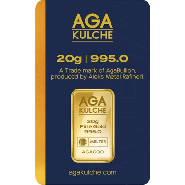 AgaKulche 20 Gram 24 Ayar Külçe