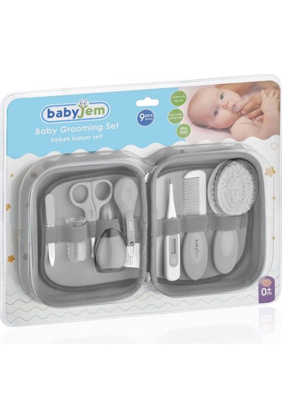 Baby Jem Bebek Bakım Seti 9 Parça 363 Gri