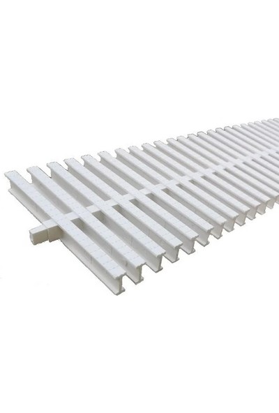 Gogıl Tek Geçmeli Havuz Kenar Mazgal Savak Izgarası 20 cm (10 Metre)