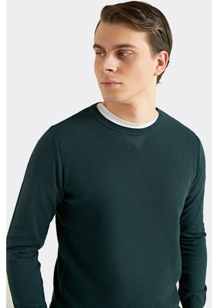 Regular Fit Yeşil Kazak 7HC061516200D