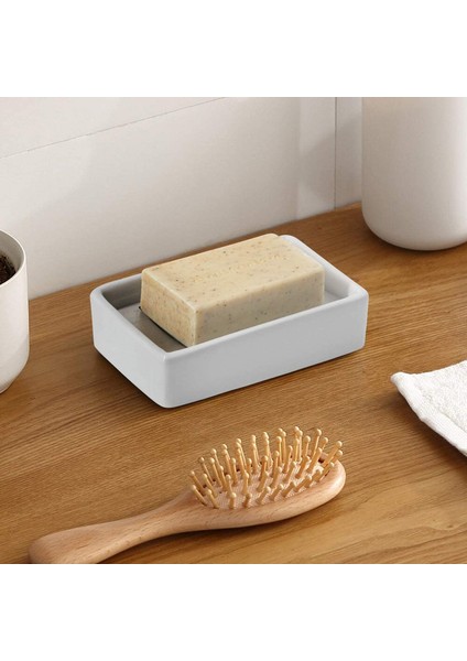 Seramik Banyo Sabun Tabağı Beyaz (Yurt Dışından) fırsatları