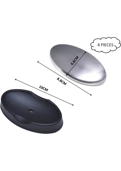Paslanmaz Çelik Sabun 4 Parça Oval (Yurt Dışından) fiyatları