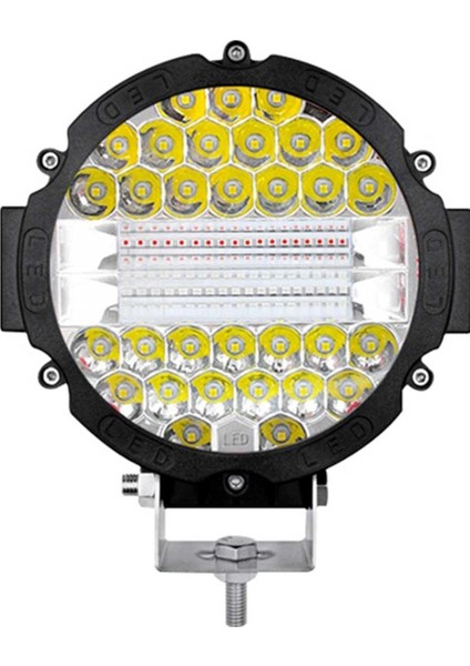 3 Modlu 3 Renk Kombo 51W Siyah Yuvarlak Off Road 12/24V Çalışma Tekne Lambası