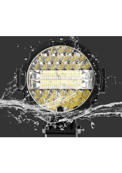3 Modlu 3 Renk Kombo 51W Siyah Yuvarlak Off Road 12/24V Çalışma Tekne Lambası