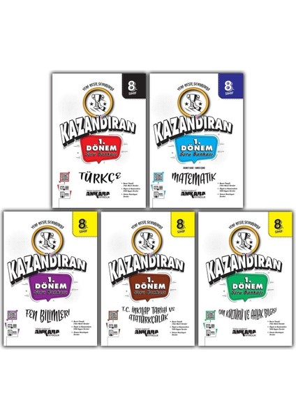 81D 8.Sınıf LGS Türkçe Matematik Fen Inkılap Din Kültürü 1. Dönem Soru Bankası Seti