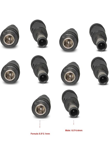 10 Adet - Sony Adaptör Jack Çevirici Dişi Erkek 6.4mm 4.4mm - 5.5mm 2.5mm Adaptör Uç Çevirici Jak