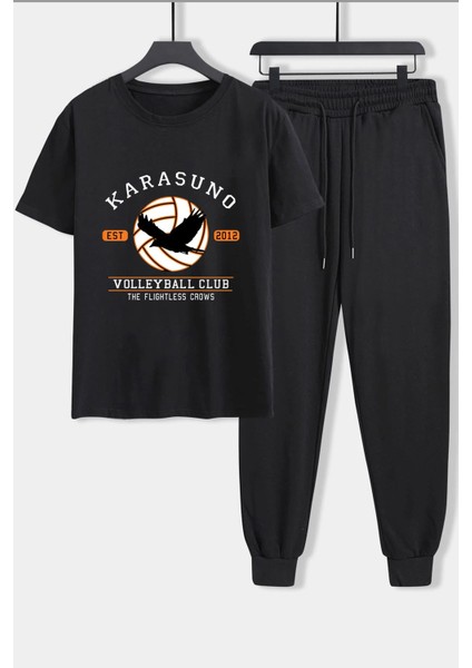Unisex Karasuno Baskılı 2'li Eşofman Takımı