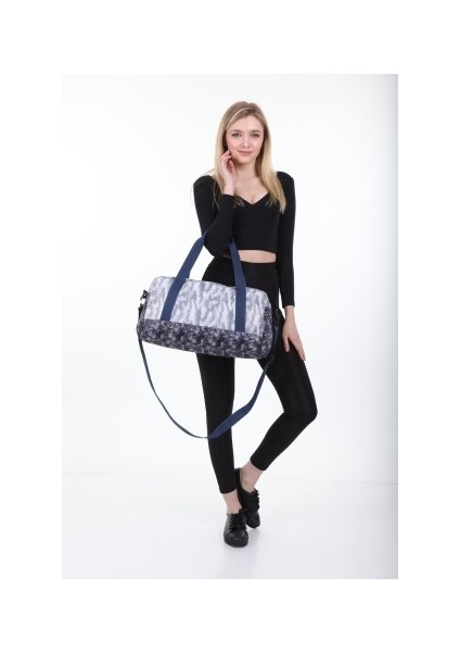 Icone Bag Kadın & Erkek Spor Çantası, Unisex Çift Desenli Spor Fitness Gym Çanta, Ayarlanabilir Omuz Askılı indirimleri