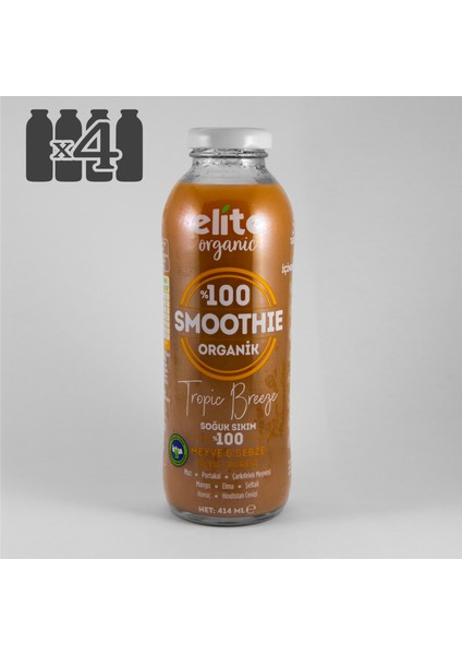 Elite Organic Tropic Breeze Smoothie 414 ml