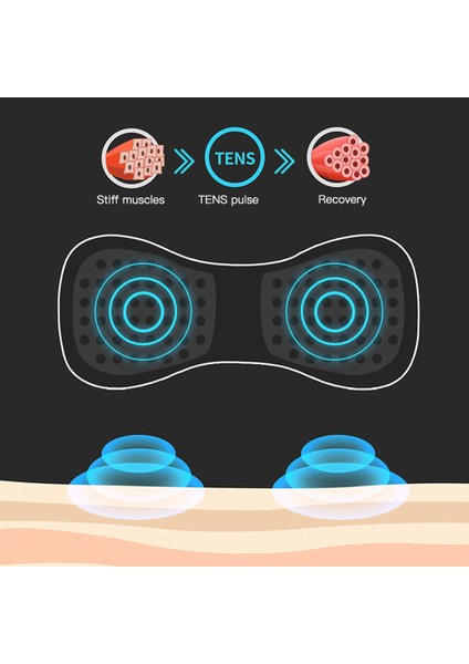 LCD Ekran Ems Boyun Omuz Kol Elektrikli Masaj Bantı Kas Stimülatörü
