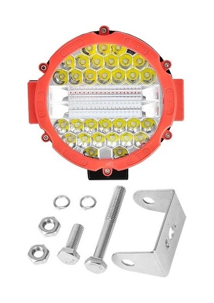 3 Modlu 3 Renk Kombo 51W Siyah Yuvarlak Off Road 12/24V Çalışma Tekne Lambası-Beyaz/mavi-Kırmızı/flaş Işık fiyatları
