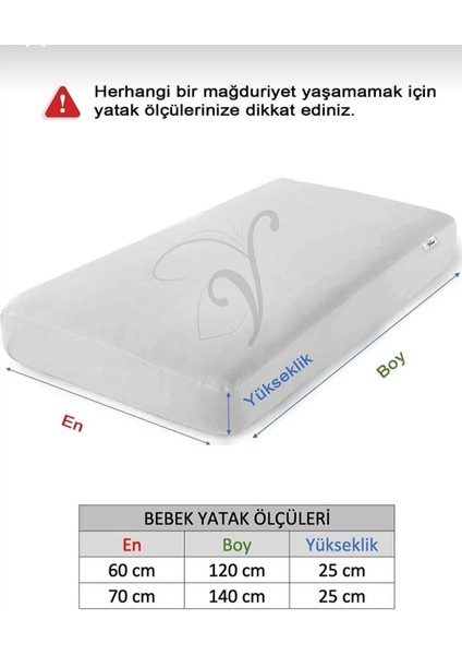 ÇOÇUK BEBEK SIVI GEÇİRMEZ YATAK ALEZİ YATAK KORUYUCU ÇARŞAF Microfit Dört Sıvı Geçirmez Pamuklu Terletmez Yatak Alezi ALERJİ YAPMAZ YIKANABİLİNİR BEYAZ RENK