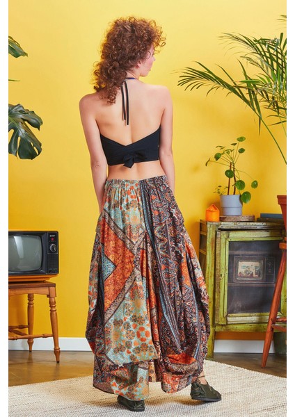 Beli Bağcıklı Cep Detaylı Şalvar Uzun Etek indirimleri