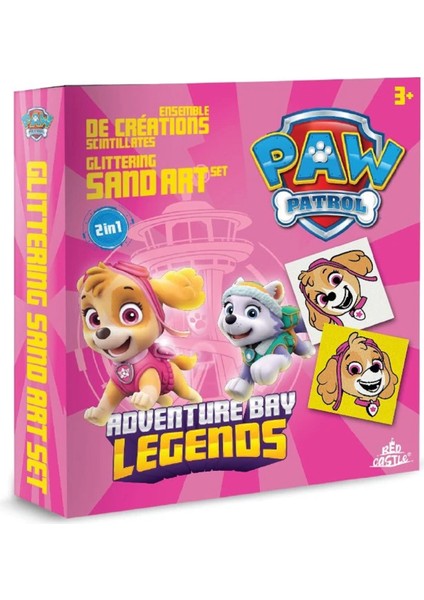 Eğitici ve Eğlenceli Kum Boyama Seti-Paw Patrol Spin Master Advanture Bay Legends Mbks-03