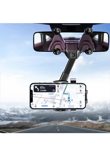 Araç Içi Uzayan Ayarlanabilir 360° Dikiz Aynası Telefon Tutucu Car Holder