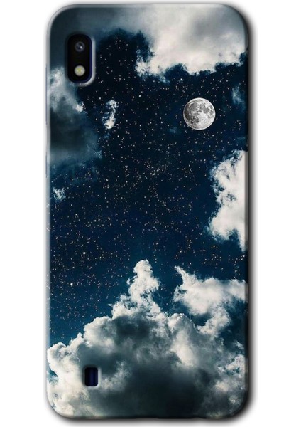 Samsung Galaxy A10 Kılıf Hd Desen Baskılı Arka Kapak - Gece Gökyüzü