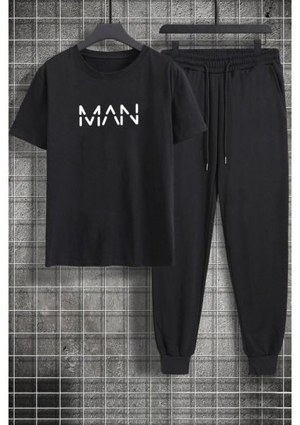 Unisex Man Baskılı 2'li Eşofman Takımı