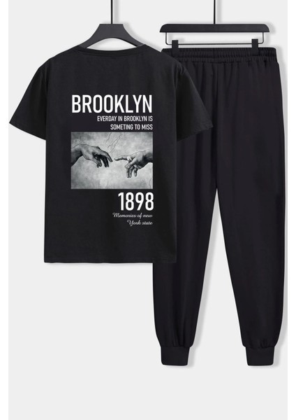 Unisex 1898 Brooklyn Baskılı 2'li Eşofman Takımı