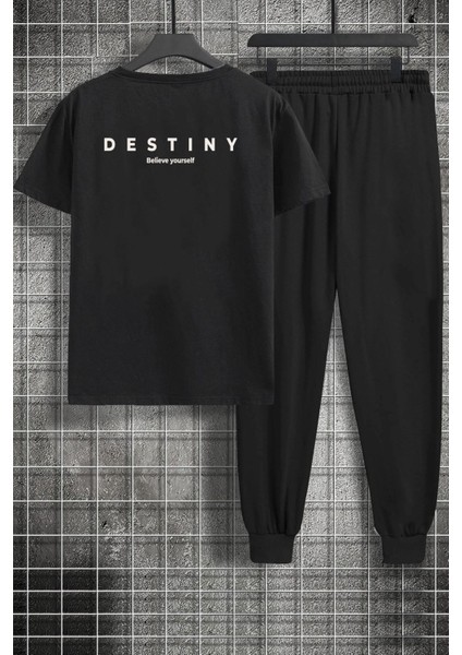 Unisex Destiny Baskılı 2'li Eşofman Takımı