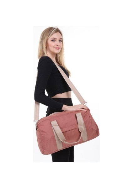 Icone Bag Unisex Spor Çantası, Paraşüt Kumaş Önü Cepli Unisex Spor Fitness Gym Çantası