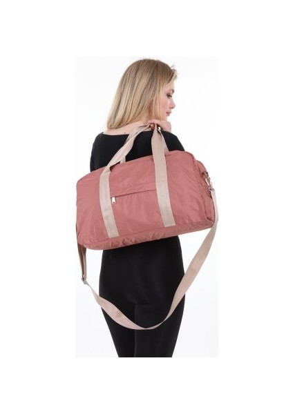 Icone Bag Unisex Spor Çantası, Paraşüt Kumaş Önü Cepli Unisex Spor Fitness Gym Çantası