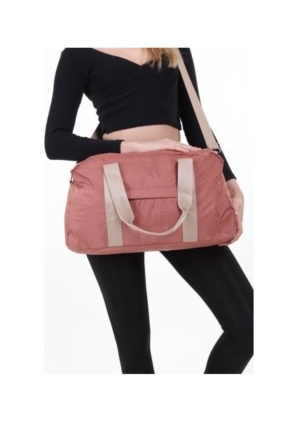 Icone Bag Unisex Spor Çantası, Paraşüt Kumaş Önü Cepli Unisex Spor Fitness Gym Çantası