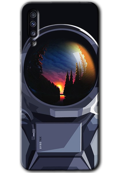 Samsung Galaxy A50S Kılıf Hd Desen Baskılı Arka Kapak - Astronot