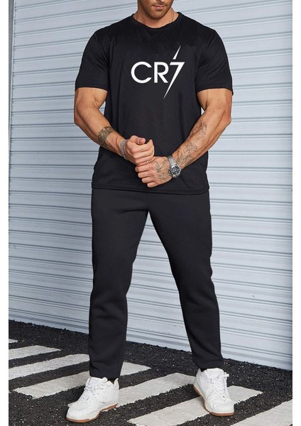Unisex Cr7 Baskılı 2'li Eşofman Takımı