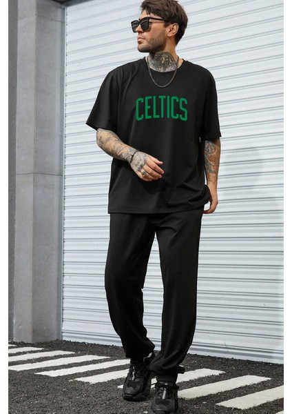 Unisex Celtics Baskılı 2'li Eşofman Takımı