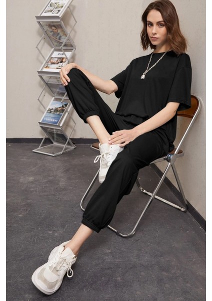 Unisex Pamuklu 2'li Eşofman Takımı