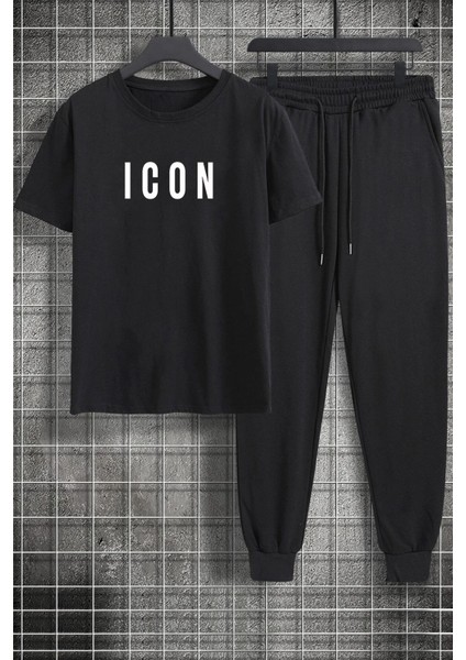 Unisex Icon Baskılı 2'li Eşofman Takımı