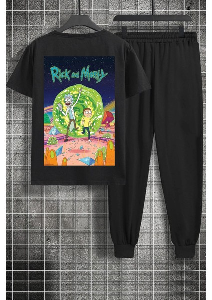 Unisex Rick And Morty Baskılı 2'li Eşofman Takımı