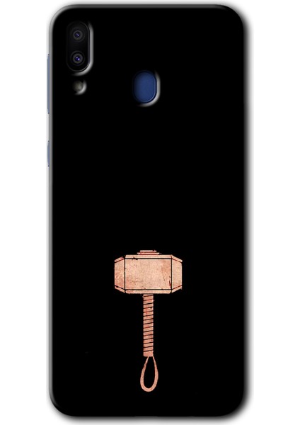 Samsung Galaxy M10 Kılıf Hd Desen Baskılı Arka Kapak - Thor Çekiç