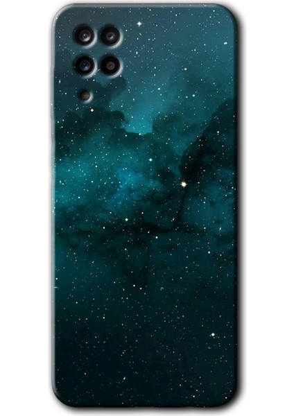 Samsung Galaxy A12 Kılıf Hd Desen Baskılı Arka Kapak - Yıldızlararası