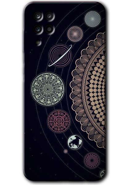 Samsung Galaxy M12 Kılıf Hd Desen Baskılı Arka Kapak - Gezegen Döngüsü