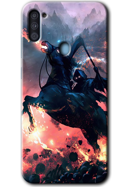 Samsung Galaxy A11 Kılıf Hd Desen Baskılı Arka Kapak - Bloodhorne
