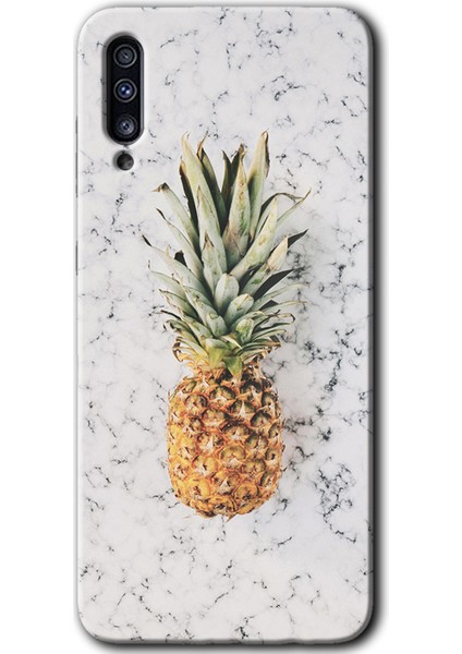 Samsung Galaxy A30S Kılıf Hd Desen Baskılı Arka Kapak - Ananas