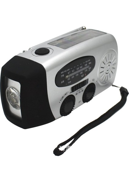 Çoklu Fonksiyon Taşınabilir Acil Kablosuz Güneş El Krank Önleme Radyo (Yurt Dışından)