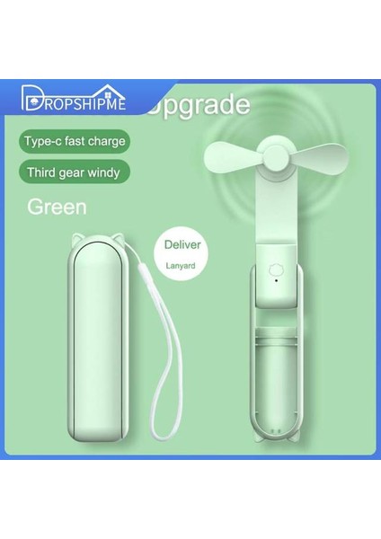 Kablosuz Fan USB El Fan Yerleşik Pil Şarj Edilebilir Katlanabilir 2000MAH Ev Ofis Için Soğutucu (Yurt Dışından)