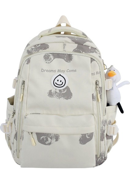 Bayan Su Geçirmez Kawaii Kolej Sırt Çantası Kız Seyahat Modaya Uygun Naylon Kitap Çantası Kadın Okulu (Yurt Dışından)