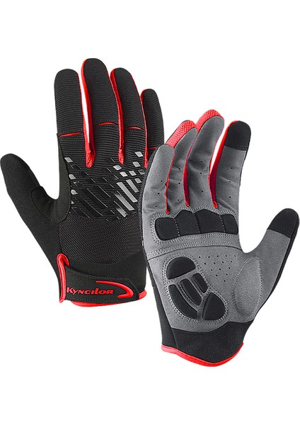 Ilkbahar Sonbahar Erkekler Kadınlar Bisiklet Eldivenleri Tam Parmak Mtb Yol Bisikleti Bisiklet Eldivenleri Dokunmatik Ekran Nefes Sbr Yastıklı Bisiklet Eldivenleri (Yurt Dışından)