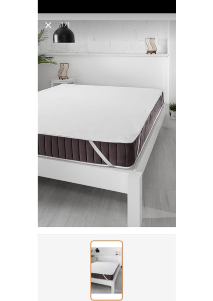 ÇİFT KİŞİLİK SIVI GEÇİRMEZ YATAK ALEZİ KATAK KORUYUCU YÜZDE YÜZ PAMUKLU 160 X 200 CM EBATINDA DÖRT KENAR LASTİKLİ