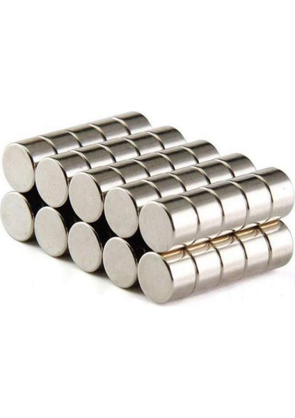 8 x 8 mm Çap: 8 Mm, Kalınlık : 8 mm Yuvarlak Neodyum Mıknatıs