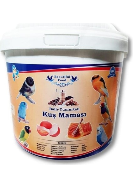 - Ballı Yumurtalı Kuş Maması Beautiful Food - 1kg- Ballı Yumurtalı Kuş Maması