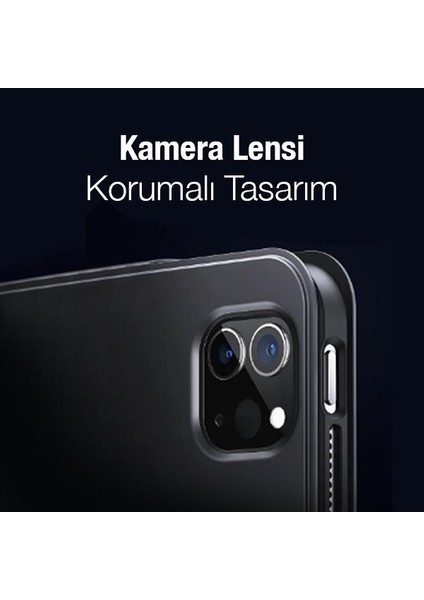 Standlı Manyetik Uyku Modlu Y-Tipi Apple Ipad Pro 10.5 Tablet Kılıfı, Kamera Koruyucu Kılıf