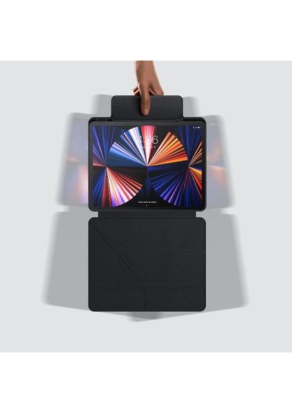 Standlı Manyetik Uyku Modlu Y-Tipi Apple Ipad Pro 10.5 Tablet Kılıfı, Kamera Koruyucu Kılıf