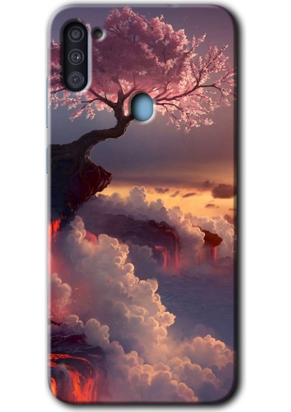 Samsung Galaxy M11 Kılıf Hd Desen Baskılı Arka Kapak - Uçurumdaki Hayat