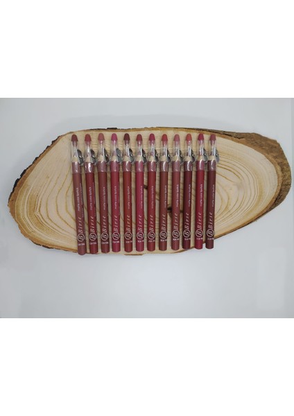 12'li Set Kalemtraşlı Kalın Dudak Kalemi fiyatları