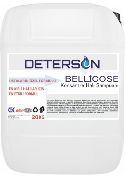 Bellicose Konsantre Halı Şampuanı 20 kg