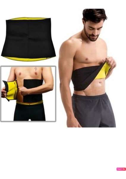 l Termal Sauna Korse Hot Shapers Bel Göbek Terletici Yağ Yakma Kemeri + 500 gr Lut Gölü Tuzu Hediye